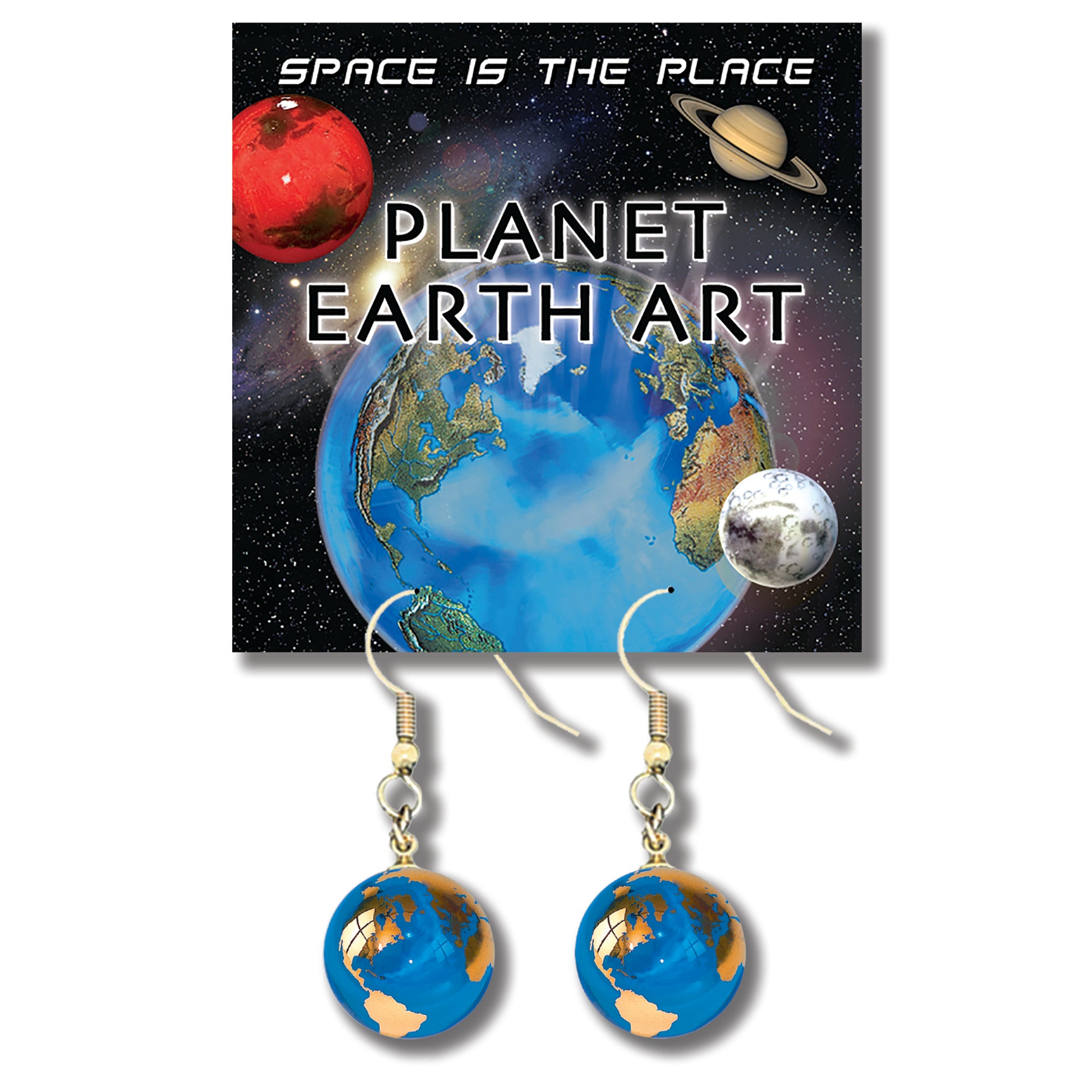 1/2” Golden Earth Earrings