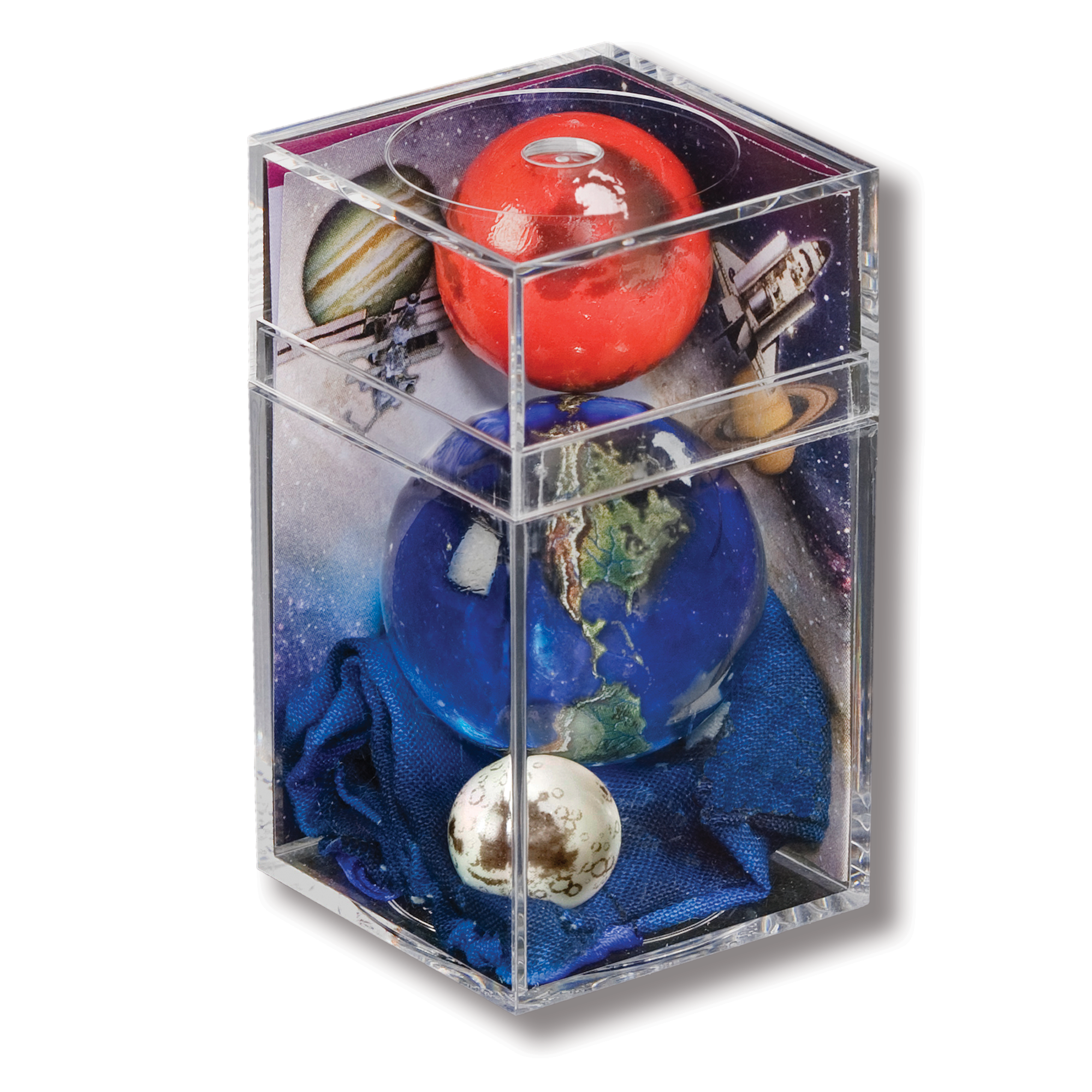 Earth, Mars, And Moon To Scale Box Set