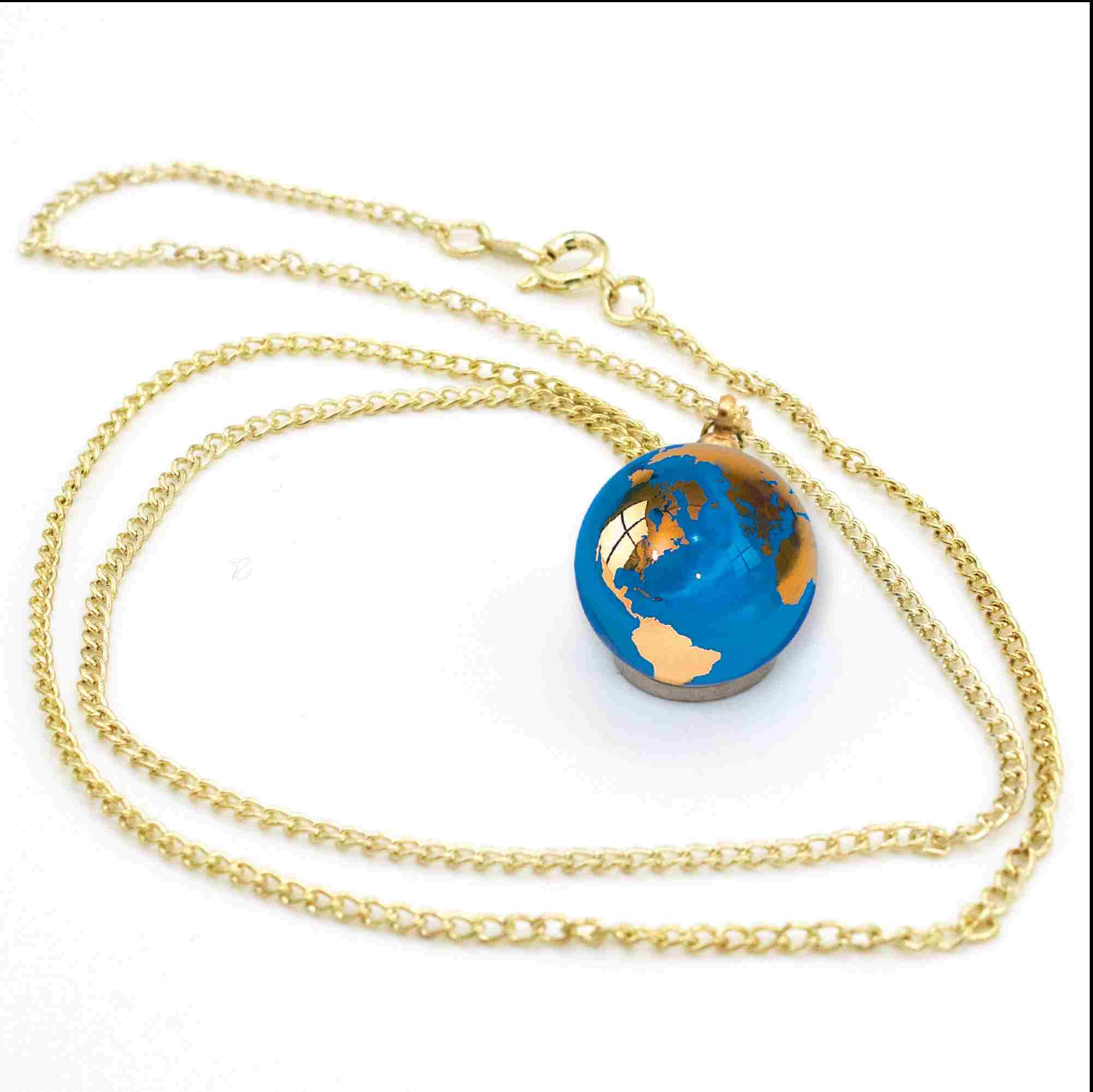 Golden Globe Necklace | Zazzle