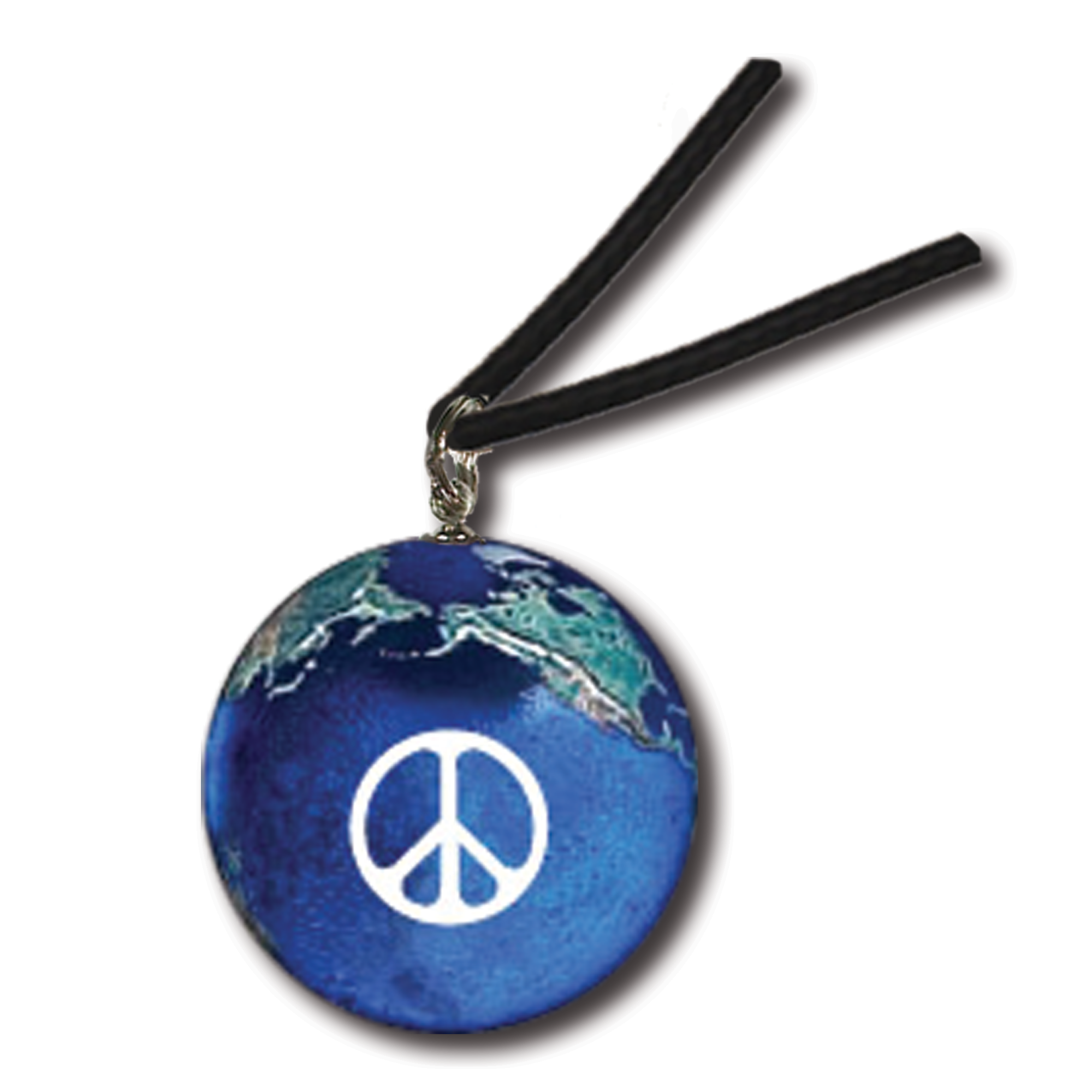 Earth Accessories Adjustable Peace Sign Pendant Necklace with Organic –  Shop Earth Accessories
