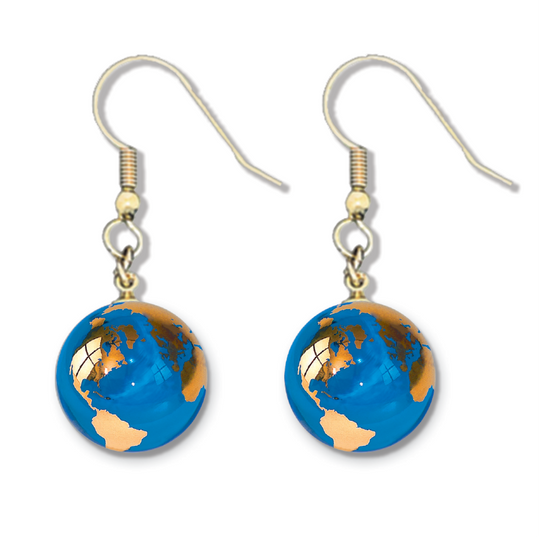 1/2” Golden Earth Earrings