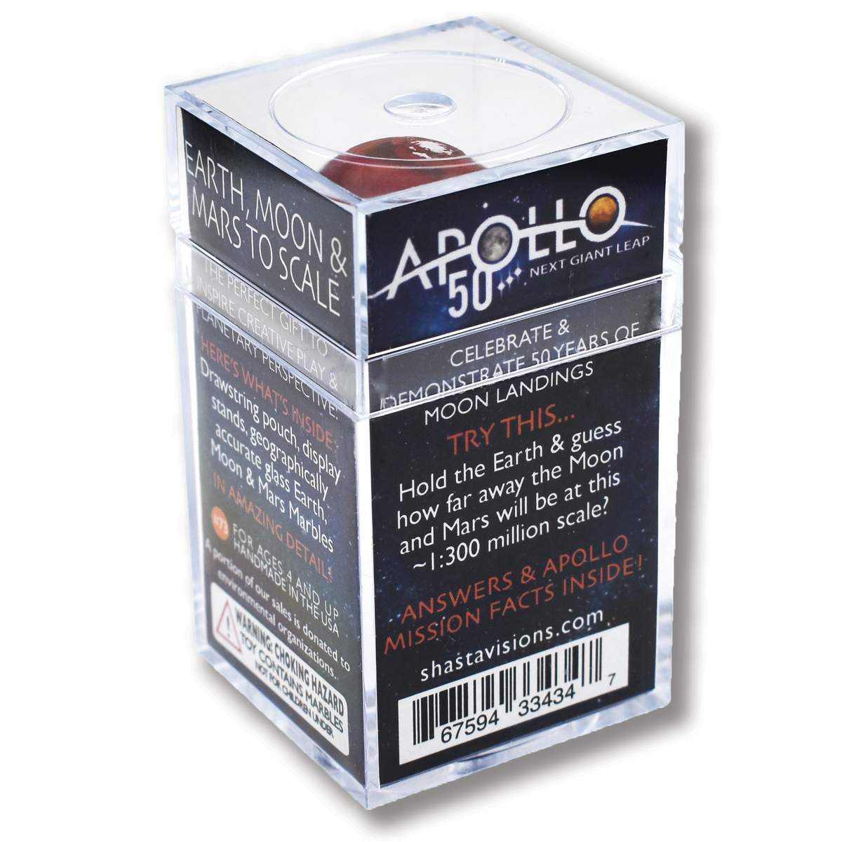 Apollo 50th Anniversary Edition of Earth, Moon & Mars To Scale Box Set ...